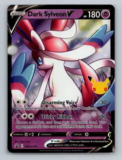 Pokemon SWSH: Sword & Shield Promo Cards #SWSH134 Dark Sylveon V - Image 1