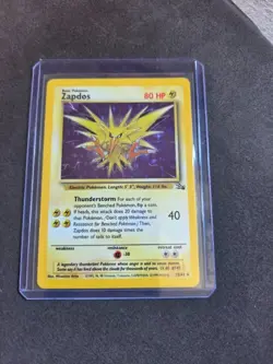 Pokemon TCG Zapdos Fossil 15/62 Holo 1999-2000 WOTC- Vintage - Image 1