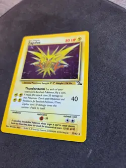Pokemon TCG Zapdos Fossil 15/62 Holo 1999-2000 WOTC- Vintage - Image 3