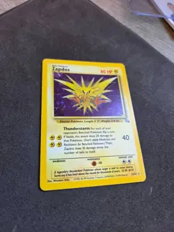 Pokemon TCG Zapdos Fossil 15/62 Holo 1999-2000 WOTC- Vintage - Image 4