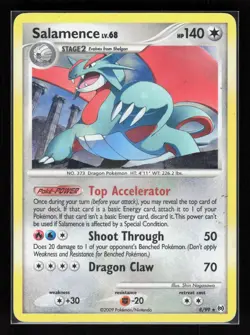 Salamence Holo Rare Pokemon Arceus 8/99 HP - Image 1