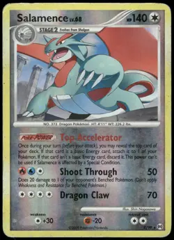 Pokemon Salamence Holo Rare Arceus 8/99 HP Reverse Holo - Image 1