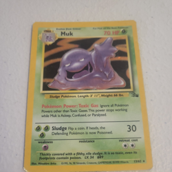 Pokemon Card - Muk Fossil 13/62 1999 Rare Holo - Image 1