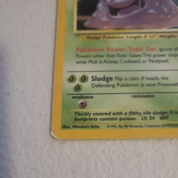 Pokemon Card - Muk Fossil 13/62 1999 Rare Holo - Image 5