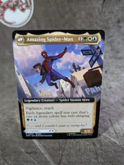 MTG, Peter Parker (#0001), Spider-Man Promos, Borderless, Non-Foil, NM Mythic - Image 1