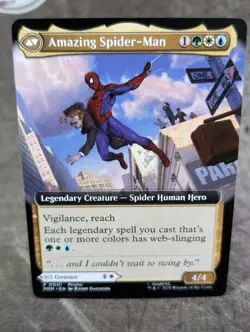 MTG, Peter Parker (#0001), Spider-Man Promos, Borderless, Non-Foil, NM Mythic - Image 3