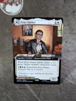 MTG, Peter Parker (#0001), Spider-Man Promos, Borderless, Non-Foil, NM Mythic - Image 4