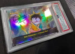 Pokemon Topps TV Holo I Choose You! EP1 PSA Authentic Veronica Taylor AUTO 10 - Image 2
