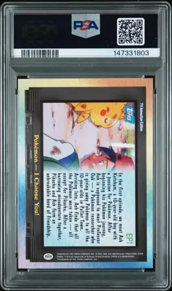 Pokemon Topps TV Holo I Choose You! EP1 PSA Authentic Veronica Taylor AUTO 10 - Image 5