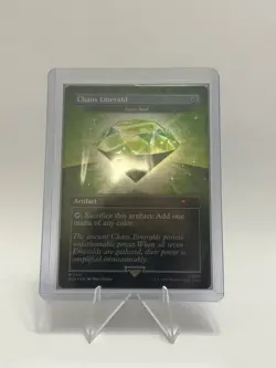 Chaos Emerald Green FOIL Secret Lair x Sonic - NM Magic MTG - Image 1