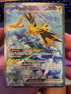 Pokemon Zapdos ex 202/165 Special Illustration Rare 151 Pokemon Near Mint - Image 1