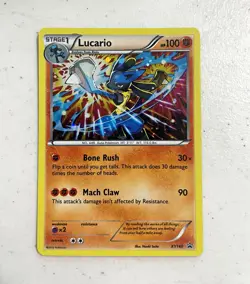 Pokemon TCG Lucario XY140 XY Holo Promo English 2016 Stage 1 100 HP - Image 1