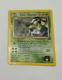 2000 Pokemon TCG Gym Challenge Erika's Venusaur 4/132 Holo Rare English - Image 2