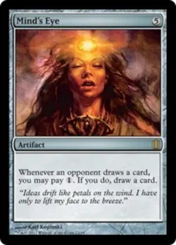 MTG Mind's Eye - Foil, Light Play, English Commander's Arsenal (Foil) - Image 1
