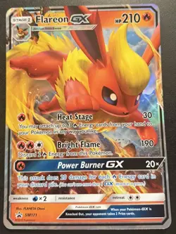 Flareon GX - SM171 JUMBO Holo Promo Sun & Moon Promo Pokemon NM - Image 1