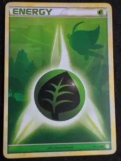 Grass Energy 115/123 Heart Gold Soul Silver Base Pokemon - Image 1