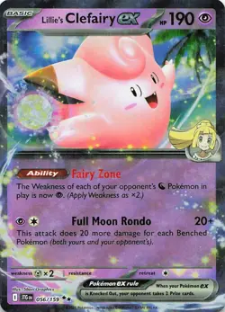 Lillie's Clefairy ex 056/159 Double Rare Journey Together Pokemon Holo LP - Image 1