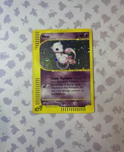 2002 Expedition Mew Holo Foil Rare 19/165 WOTC E-Reader -HP/DMG- See Pics- - Image 3