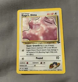 Pokemon TCG Koga's Ditto 10/132 Gym Challenge Holo Rare - Image 1