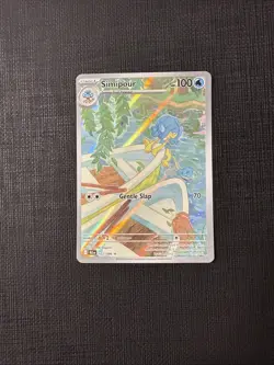 Pokemon TCG Simipour 102/086 Sv: Black Bolt Holo Illustrated Rare NM - Image 1