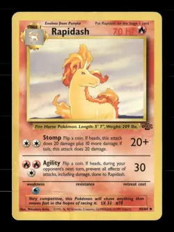 Rapidash 44/64 Jungle Unlimited MP Pokemon - Image 1