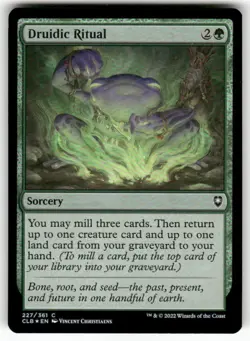 Druidic Ritual 227 NM Foil MTG CLB Magic - Image 1