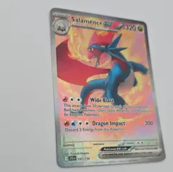 Pokemon TCG Salamence ex 187/159 SV09 Journey Together SIR Holo EN - Image 4