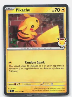 Pikachu (Pokemon Day 2026) Holo Common Miscellaneous Cards & Products 051/162 NM - Image 1