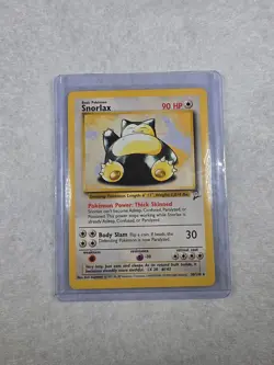 Pokemon TCG Snorlax 030/130 Base Set 2 Regular Vintage Sleeved and Toploaded - Image 1
