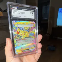 CGC Graded Pikachu ex 033/106 Japanese Sv8 Super Electric Breaker Holo DR - Image 1
