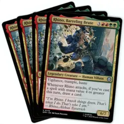 x4 Rhino, Barreling Brute - 0140 - Marvel's Spider-Man - MTG - SHIPS NOW - Image 1