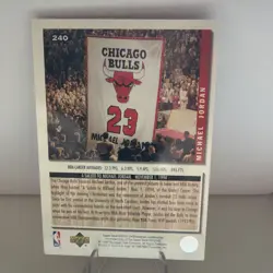 1994-95 Upper Deck Collector's Choice - Michael Jordan #240 - Image 2