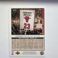 1994-95 Upper Deck Collector's Choice - Michael Jordan #240 - Image 4