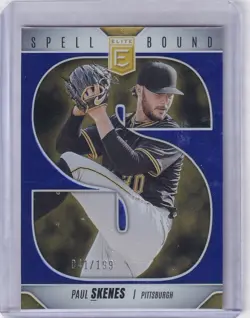 Paul Skenes 2026 Donruss Elite Baseball Spellbound "S" Blue /199 Pirates #8 - Image 1