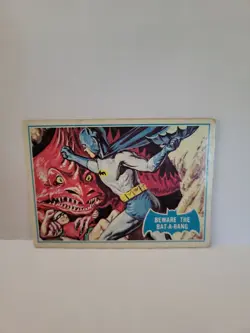 1966 Topps Batman Blue Bat Set-Break # 38B Beware The Bat-A-Rang PR - Image 1
