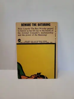 1966 Topps Batman Blue Bat Set-Break # 38B Beware The Bat-A-Rang PR - Image 3
