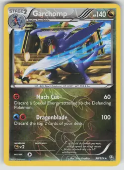 Garchomp 90/124 Holo Rare Dragons Exalted Pokemon Reverse Holo Near Mint - Image 1