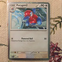 Porygon 2 SVP138 Black Star Promo Cosmos Holo Scarlet & Violet Pokemon TCG Card - Image 1