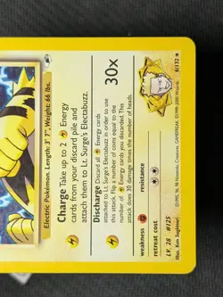 Lt. Surge's Electabuzz 6/132 - Gym Heroes Unlimited Holo Rare Pokemon TCG NM - Image 5