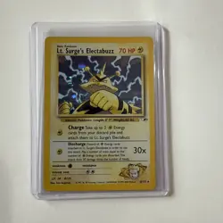 Pokemon TCG Lt. Surge's Electabuzz Gym Heroes 6/132 Holo Unlimited Rare - Image 1