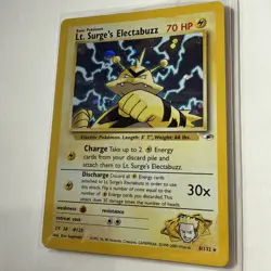 Pokemon TCG Lt. Surge's Electabuzz Gym Heroes 6/132 Holo Unlimited Rare - Image 2