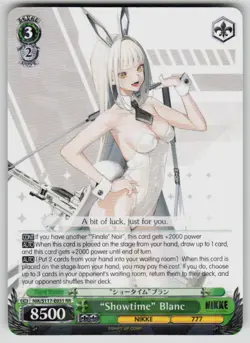 "Showtime" Blanc RR GODDESS OF VICTORY: NIKKE NIK/S117-E031 RR NM Weiss Schwarz - Image 1