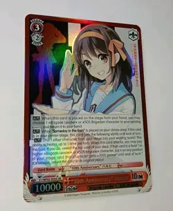 Weiss Schwarz "10th ANNIVERSARY" Haruhi - Melancholy Of Haruhi Suzumiya Foil 🌟 - Image 3