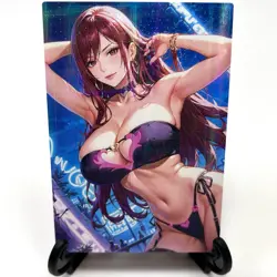 Fairy Tail Erza Scarlet Sexy Bikini Anime Waifu Girl Lewd Goddess Story Art Card - Image 2