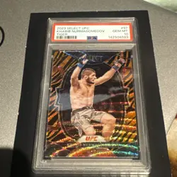 2023 UFC Select Khabib Nurmagomedov TIGER STRIPE PRIZM PSA 10 POP 1 Rare legend - Image 1