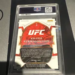 2023 UFC Select Khabib Nurmagomedov TIGER STRIPE PRIZM PSA 10 POP 1 Rare legend - Image 3