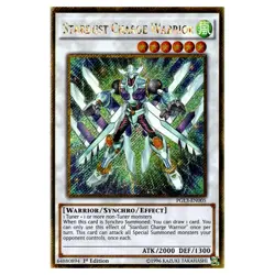 YuGiOh Premium Gold Infinite Gold Stardust Charge Warrior (Gold Secret Rare) ... - Image 1