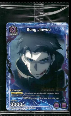 Sung Jinwoo SLG-1-016 Release Event Sealed - Union Arena TCG Solo Leveling - Image 1