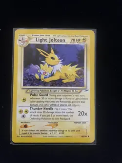 Pokemon TCG Light Jolteon Neo Destiny Card 48/105 Played Condition - Image 1