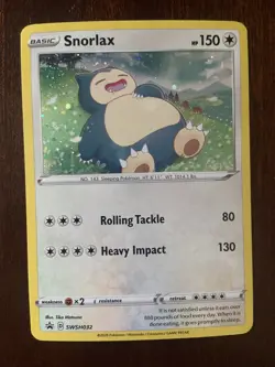 Snorlax - SWSH032 - Cosmos Holo - Black Star Promo - Pokemon Card - NM/M - Image 1